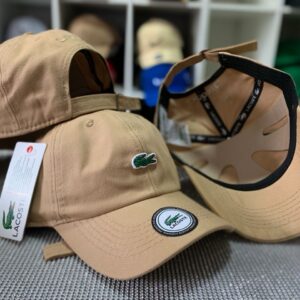 Boné Lacoste Mini Croc - MARROM