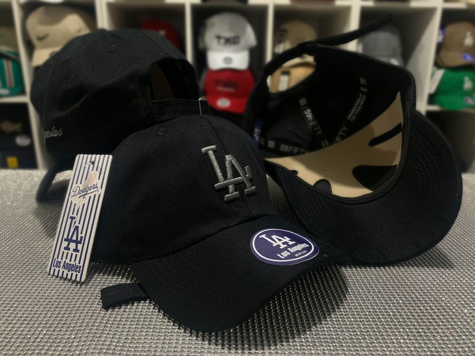 Boné LA Dad Hat - PRETO/CINZA