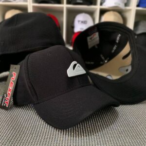 Boné Flexfit Quiksilver - PRETO/BRANCO