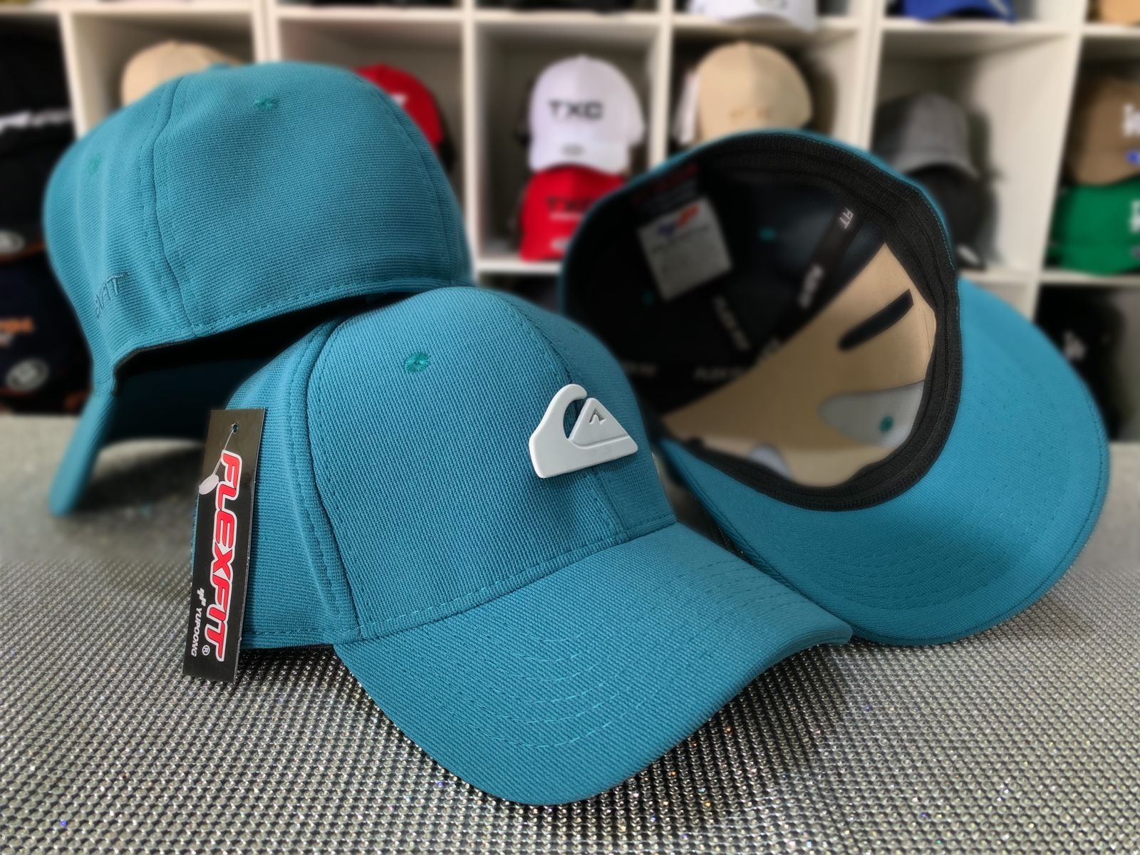 Boné Flexfit Quiksilver - VERDE/BRANCO