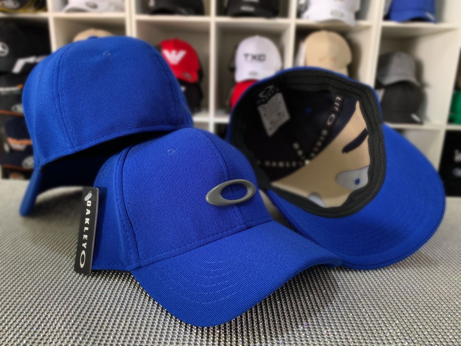 Boné Flexfit Oakley - AZUL/CINZA