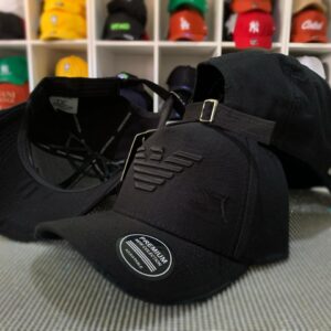 Boné Rasgadinho Armani - PRETO/PRETO