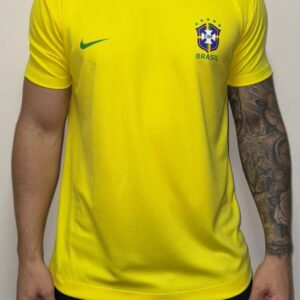 Camiseta Dry Fit Brasil Amarelo - G