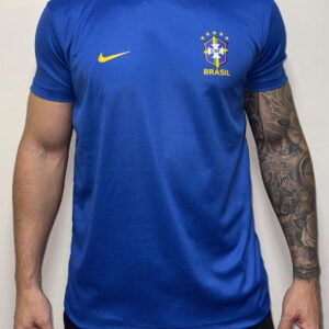 Camiseta Dry Fit Brasil Azul - GG